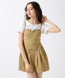 FOREVER 21 | 【2025SS】ツイルプリーツミニキャミワンピース(ワンピース)