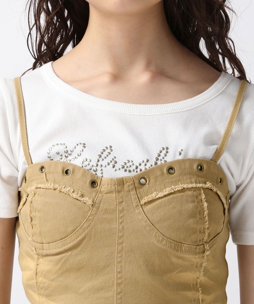 FOREVER 21（フォーエバー トゥエンティーワン）の「【2025SS】ツイルプリーツミニキャミワンピース（ワンピース・レディース・カーキ/ベージュ・FREE）」の7枚目の写真