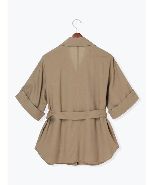 Te chichi(テチチ)の「リネンMIXサファリシャツ《2025summer catalog item》(シャツ/ブラウス・レディース・カーキ/ベージュ・F)」の9枚目の写真