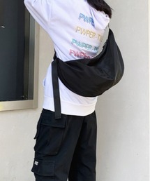 folka（フォルカ）の「5E25 ユニセックス ナイロン 黒 ショルダーバッグ 軽量 肩掛け ボディバッグ（ショルダーバッグ）」