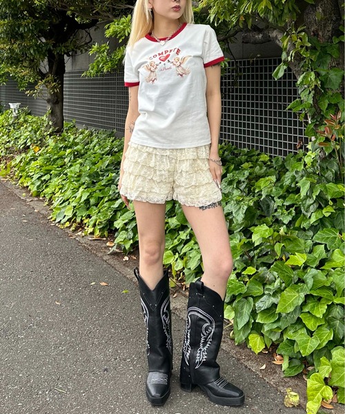 sedacle girl(セダクルガール)の「レースフリルマイクロボトム(その他パンツ・レディース・ブラック/アイボリー・MEDIUM/SMALL)」の20枚目の写真