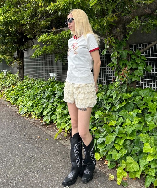 sedacle girl(セダクルガール)の「レースフリルマイクロボトム(その他パンツ・レディース・ブラック/アイボリー・MEDIUM/SMALL)」の22枚目の写真