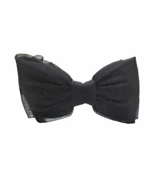 F i.n.t（フィント）の「ビッグチュール多重リボンカチューシャ（カチューシャ・レディース・アイボリー/ブラック・FREE）」の3枚目の写真