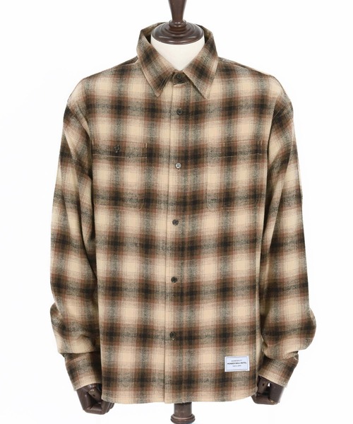 WONDER WALL MOTEL（ワンダーウォールモーテル）の「ms6138- CHECK SHIRT チェックシャツ（シャツ/ブラウス・メンズ・ブルー/ブラウン/グレー・S/M/L/XL）」の22枚目の写真