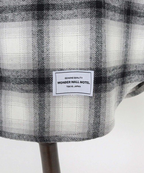 WONDER WALL MOTEL（ワンダーウォールモーテル）の「ms6138- CHECK SHIRT チェックシャツ（シャツ/ブラウス・メンズ・ブルー/ブラウン/グレー・S/M/L/XL）」の8枚目の写真