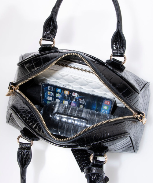 cache cache(カシュ カシュ)の「カシュカシュ cachecache / アソート合皮ボストンバッグ(ボストンバッグ・レディース・ベージュ系その他/ブラウン/ブラック・FREE)」の9枚目の写真