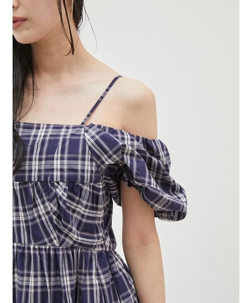 オフショルパフスリワンピース（ワンピース）｜SNIDEL（スナイデル）の