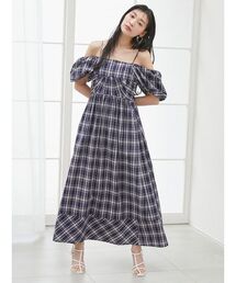 SNIDEL | オフショルパフスリワンピース(ワンピース)