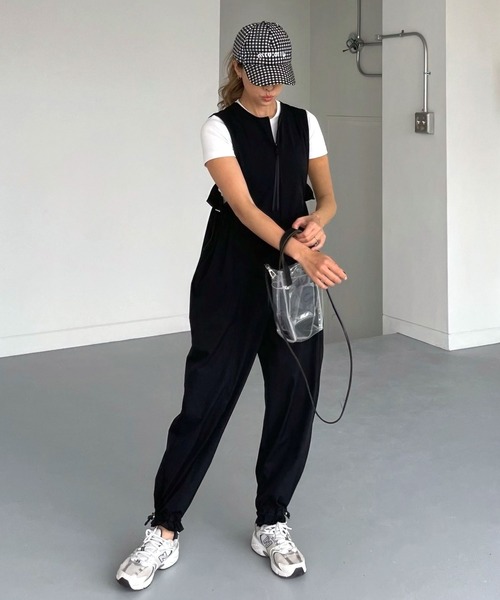 ジースター　つなぎ　オールインワン　サロペット　ジャンプスーツ　ノースリーブ PUBLIC TOKYO（パブリックトウキョウ）の「ノースリーブジャンプ