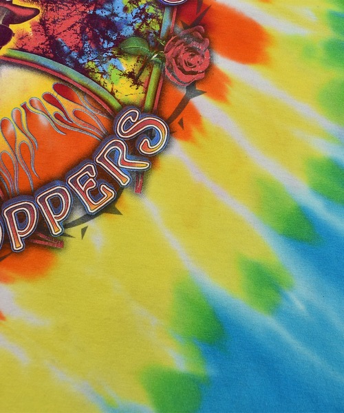 LABORATORY R(ラボラトリーアール)の「【USED】Y2K “STROKES DALLAS CUSTOM CHOPPERS” タイダイ バイク Tシャツ(Tシャツ/カットソー・メンズ・マルチ・X-LARGE)」の4枚目の写真