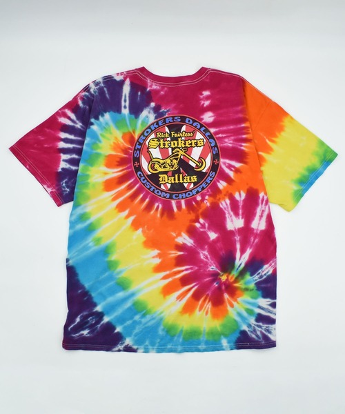 LABORATORY R(ラボラトリーアール)の「【USED】Y2K “STROKES DALLAS CUSTOM CHOPPERS” タイダイ バイク Tシャツ(Tシャツ/カットソー・メンズ・マルチ・X-LARGE)」の6枚目の写真