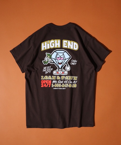 FUNALIVE(ファンアライブ)の「THE HIGH&MIGHTY ハイアンドマイティー オーバーサイズ プリントTEEシャツ(Tシャツ/カットソー・メンズ・グリーン/ブラウン/ホワイト/ブラック系/ネイビー/パープル/ブラック系1/ブラック/パープル系/ネイビー系・2XL/L/M/XL)」の5枚目の写真