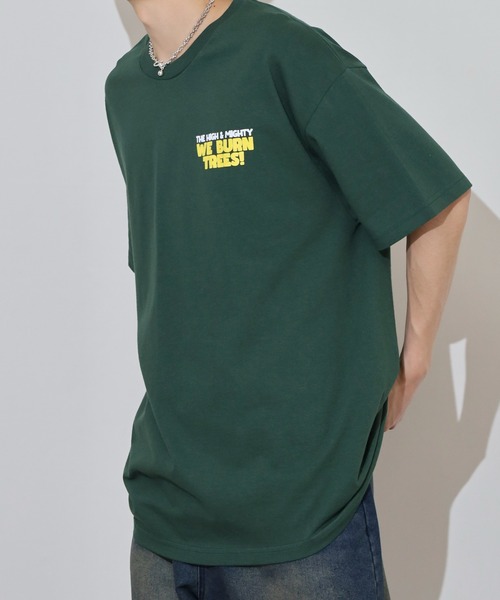 FUNALIVE(ファンアライブ)の「THE HIGH&MIGHTY ハイアンドマイティー オーバーサイズ プリントTEEシャツ(Tシャツ/カットソー・メンズ・グリーン/ブラウン/ホワイト/ブラック系/ネイビー/パープル/ブラック系1/ブラック/パープル系/ネイビー系・2XL/L/M/XL)」の20枚目の写真