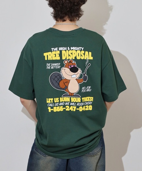 FUNALIVE(ファンアライブ)の「THE HIGH&MIGHTY ハイアンドマイティー オーバーサイズ プリントTEEシャツ(Tシャツ/カットソー・メンズ・グリーン/ブラウン/ホワイト/ブラック系/ネイビー/パープル/ブラック系1/ブラック/パープル系/ネイビー系・2XL/L/M/XL)」の21枚目の写真