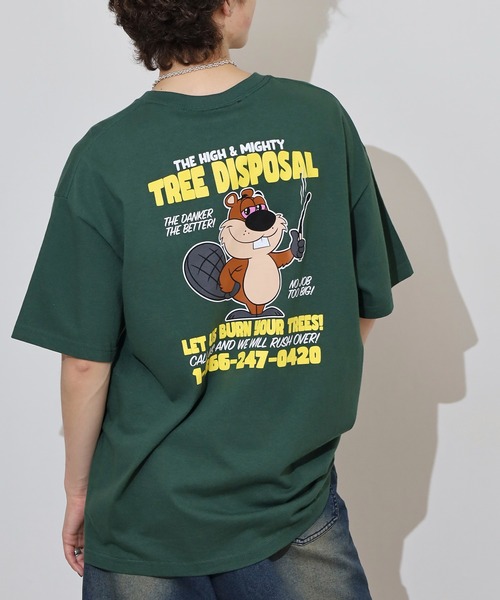 FUNALIVE(ファンアライブ)の「THE HIGH&MIGHTY ハイアンドマイティー オーバーサイズ プリントTEEシャツ(Tシャツ/カットソー・メンズ・グリーン/ブラウン/ホワイト/ブラック系/ネイビー/パープル/ブラック系1/ブラック/パープル系/ネイビー系・2XL/L/M/XL)」の22枚目の写真