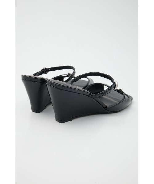 MOUSSY（マウジー）の「DOUBLE BELTED WEDGE  サンダル（サンダル・レディース・ブラック/ブラウン・SMALL/MEDIUM/LARGE）」の6枚目の写真