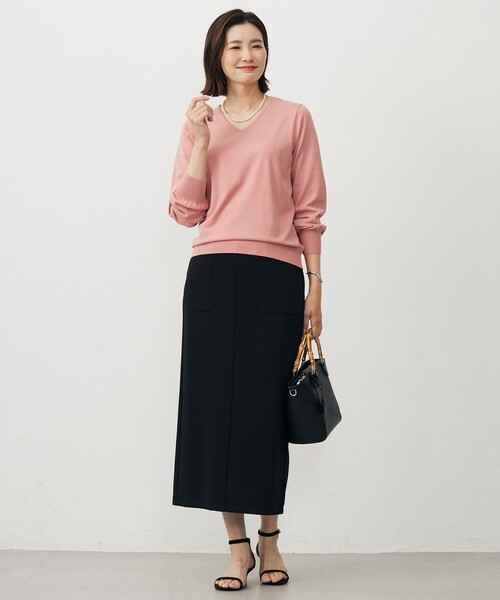 J.PRESS Ladies(J.プレス レディス)の「【WEB限定】リブダンボール スカート(スカート・レディース・ブラック系/カーキ系・XS)」の16枚目の写真