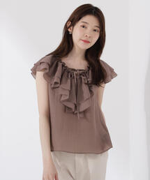 PROPORTION BODY DRESSING | フロントリボンシアーブラウス / 1215210707(シャツ/ブラウス)