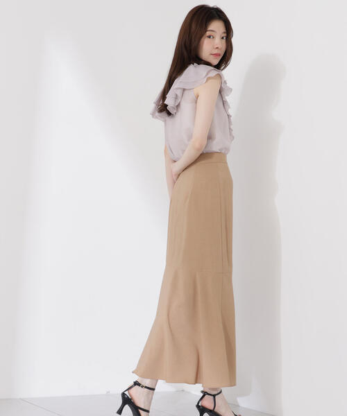 PROPORTION BODY DRESSING(プロポーションボディドレッシング)の「フロントリボンシアーブラウス / 1215210707(シャツ/ブラウス・レディース・グレー/ブラウン/グレー系その他・FREE)」の12枚目の写真