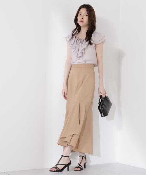 PROPORTION BODY DRESSING(プロポーションボディドレッシング)の「フロントリボンシアーブラウス / 1215210707(シャツ/ブラウス・レディース・グレー/ブラウン/グレー系その他・FREE)」の13枚目の写真