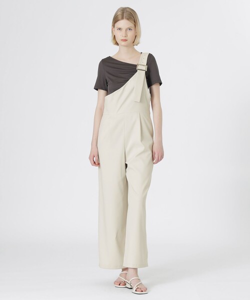 LOVELESS（ラブレス）の「アシンメトリーサロペット（サロペット/オーバーオール・レディース・ブラック/ベージュ系その他・36/34）」の12枚目の写真