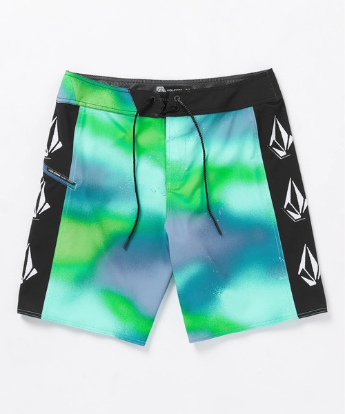 VOLCOM（ボルコム）の「【VOLCOM/ボルコム】 Lido Iconic Mod-Tech Trunks /総柄ストレッチサーフトランクス・ボードショーツ・バギーショーツ(水着)（水着・メンズ・ブラック×ホワイト/グリーン系その他・28inch/30inch/32inch）」の9枚目の写真