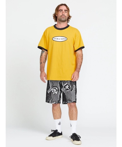 VOLCOM（ボルコム）の「【VOLCOM/ボルコム】 Lido Iconic Mod-Tech Trunks /総柄ストレッチサーフトランクス・ボードショーツ・バギーショーツ(水着)（水着・メンズ・ブラック×ホワイト/グリーン系その他・28inch/30inch/32inch）」の4枚目の写真