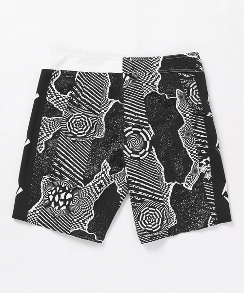 VOLCOM（ボルコム）の「【VOLCOM/ボルコム】 Lido Iconic Mod-Tech Trunks /総柄ストレッチサーフトランクス・ボードショーツ・バギーショーツ(水着)（水着・メンズ・ブラック×ホワイト/グリーン系その他・28inch/30inch/32inch）」の6枚目の写真