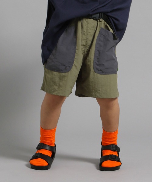 GEORGE'S（ジョージズ）の「【KIDS】ナイロンポケットカラーショートパンツ（その他パンツ・キッズ・ネイビー/カーキ・130/110/150）」の7枚目の写真