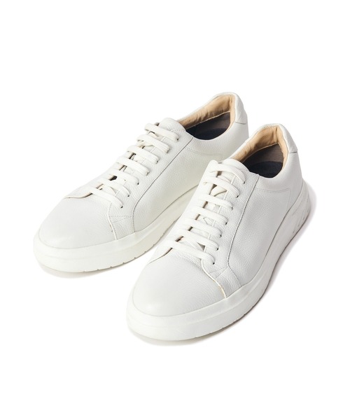MEN'S BIGI(メンズビギ)の「【MODELLO/モデロ】GORETEX 別注 レザースニーカー<防水・抗菌・抗ウイルス加工・抗カビ・防臭・消臭>(スニーカー・メンズ・ホワイト/ブラック・01/03/02)」の7枚目の写真