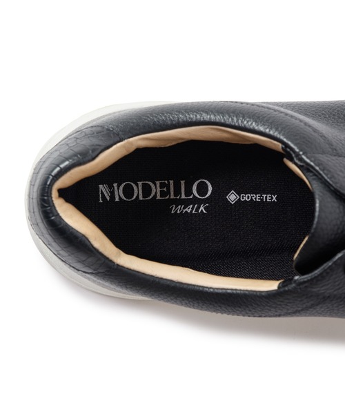 MEN'S BIGI(メンズビギ)の「【MODELLO/モデロ】GORETEX 別注 レザースニーカー<防水・抗菌・抗ウイルス加工・抗カビ・防臭・消臭>(スニーカー・メンズ・ホワイト/ブラック・01/03/02)」の12枚目の写真