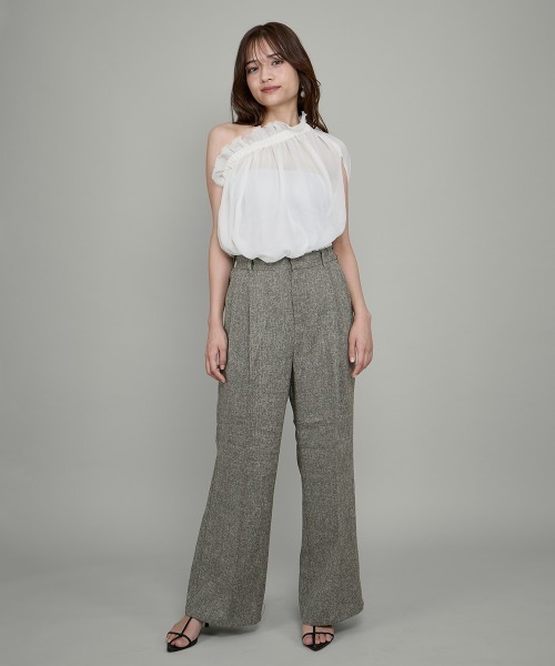 QUEENS COURT(クイーンズコート)の「クールメッシュギャザートップス≪手洗い可能≫(シャツ/ブラウス・レディース・オフホワイト/ベージュ/チャコールグレー・M)」の17枚目の写真
