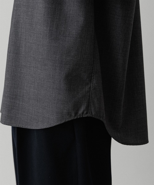 ADAM ET ROPE'(アダムエロペ)の「【NIKKE】バンドカラー シャツ(シャツ/ブラウス・メンズ・ブラック/チャコールグレー/ネイビー・L/M)」の15枚目の写真