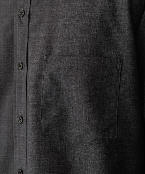 ADAM ET ROPE'(アダムエロペ)の「【NIKKE】バンドカラー シャツ(シャツ/ブラウス・メンズ・ブラック/チャコールグレー/ネイビー・L/M)」の16枚目の写真