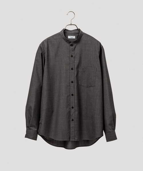 ADAM ET ROPE'(アダムエロペ)の「【NIKKE】バンドカラー シャツ(シャツ/ブラウス・メンズ・ブラック/チャコールグレー/ネイビー・L/M)」の19枚目の写真