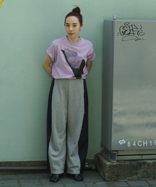 THINGS THAT MATTER（シングス ザット マター）の「AICON × T-SHIRT / アイコンTシャツ（Tシャツ/カットソー・レディース・パープル/ホワイト/オレンジ・1/2）」の7枚目の写真