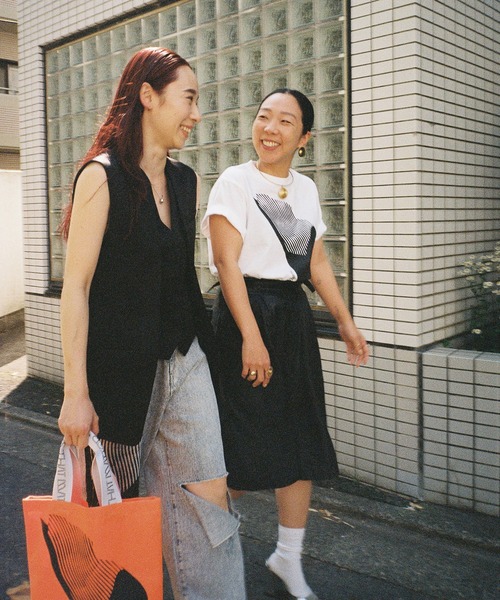 THINGS THAT MATTER（シングス ザット マター）の「AICON × T-SHIRT / アイコンTシャツ（Tシャツ/カットソー・レディース・パープル/ホワイト/オレンジ・1/2）」の5枚目の写真