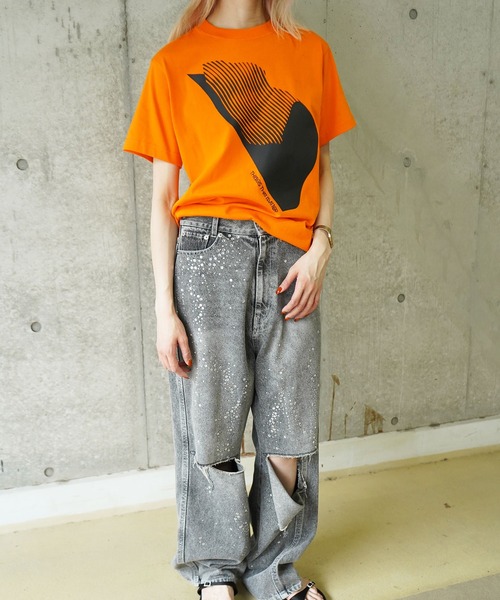 THINGS THAT MATTER（シングス ザット マター）の「AICON × T-SHIRT / アイコンTシャツ（Tシャツ/カットソー・レディース・パープル/ホワイト/オレンジ・1/2）」の14枚目の写真