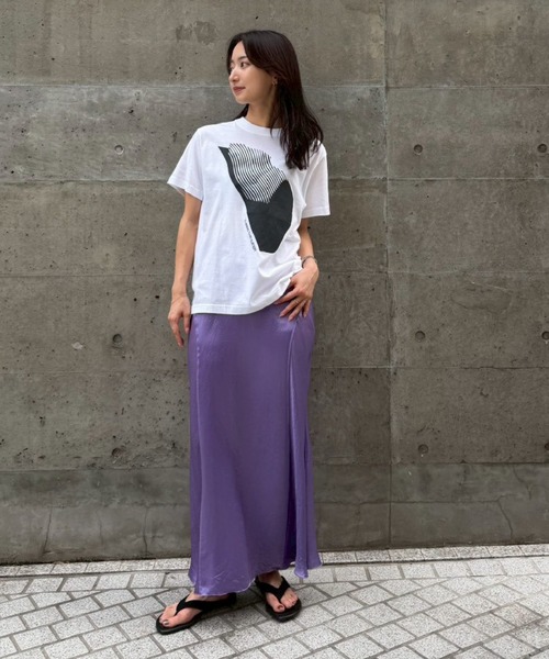 THINGS THAT MATTER(シングス ザット マター)の「AICON × T-SHIRT / アイコンTシャツ(Tシャツ/カットソー・レディース・パープル/ホワイト/オレンジ・1/2)」の12枚目の写真