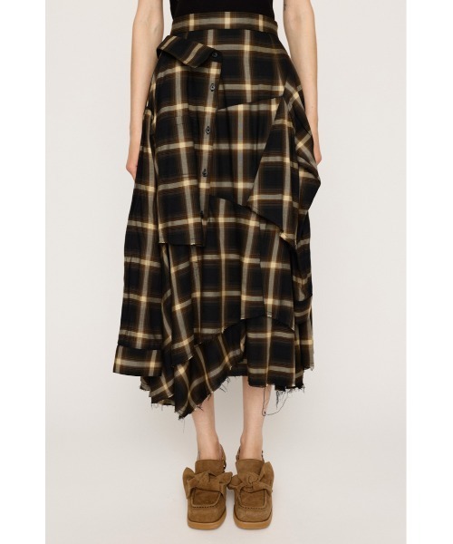 SLY(スライ)の「REMAKE LIKE CHECK SK リメイクライク チェック スカート 秋服(スカート・レディース・ブラック系その他2/イエロー系その他・1/2)」の20枚目の写真