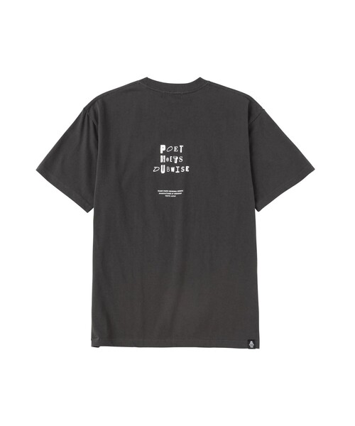 POET MEETS DUBWISE（ポエットミーツダブワイズ）の「【POET MEETS DUBWISE/ポエトミーツダブワイズ】 POET T-shirt（Tシャツ/カットソー・メンズ・ホワイト/スミクロ・XL/L/M）」の3枚目の写真