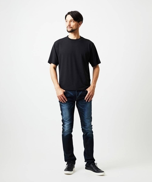 MICHEL KLEIN HOMME   （ミッシェルクランオム）の「【セットアップ】SUPERGAコラボクルーネックカットソー（Tシャツ/カットソー・メンズ・ブラック/ダークグレー・MEDIUM/LARGE/X-LARGE）」の10枚目の写真