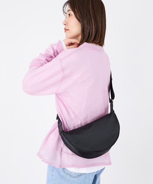 VIOLAd'ORO（ヴィオラドーロ）の「【VIOLAd'ORO】ナイロンボディバッグ-BIANCA Nylon bag（ボディバッグ/ウエストポーチ・レディース・ダークブラウン/ブラック・FREE）」の7枚目の写真
