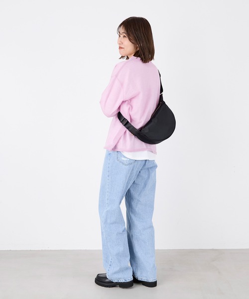VIOLAd'ORO（ヴィオラドーロ）の「【VIOLAd'ORO】ナイロンボディバッグ-BIANCA Nylon bag（ボディバッグ/ウエストポーチ・レディース・ダークブラウン/ブラック・FREE）」の8枚目の写真