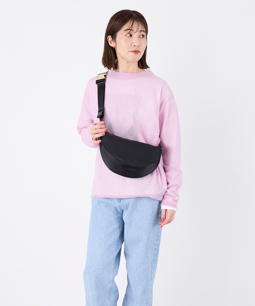 VIOLAd'ORO（ヴィオラドーロ）の「【VIOLAd'ORO】ナイロンボディバッグ-BIANCA Nylon bag（ボディバッグ/ウエストポーチ・レディース・ダークブラウン/ブラック・FREE）」の11枚目の写真
