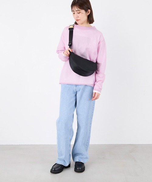 VIOLAd'ORO（ヴィオラドーロ）の「【VIOLAd'ORO】ナイロンボディバッグ-BIANCA Nylon bag（ボディバッグ/ウエストポーチ・レディース・ダークブラウン/ブラック・FREE）」の12枚目の写真