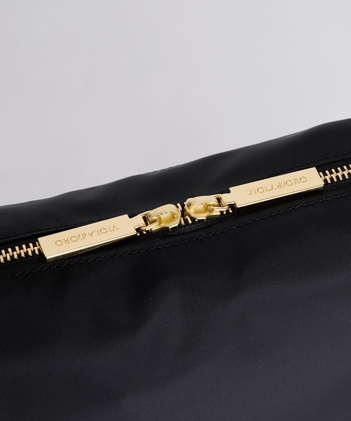 VIOLAd'ORO（ヴィオラドーロ）の「【VIOLAd'ORO】ナイロンボディバッグ-BIANCA Nylon bag（ボディバッグ/ウエストポーチ・レディース・ダークブラウン/ブラック・FREE）」の19枚目の写真