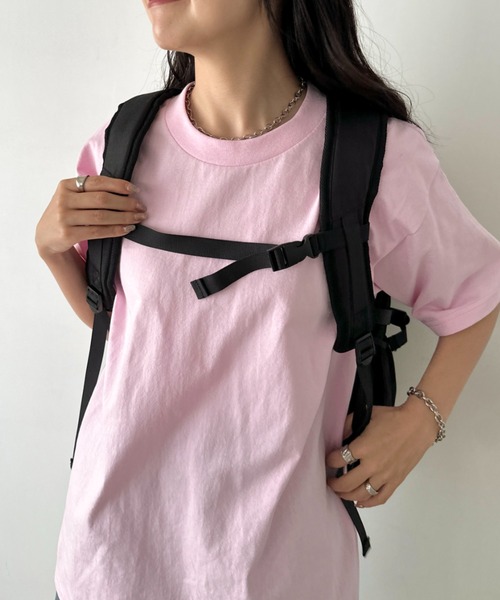 Lee(リー)の「Lee/リー 撥水 多機能 テープチャーム付き リュック/デイパック バックパック/大容量 約31.0リットル/スクール(バックパック/リュック・レディース・ブラック×ブラック/ブラック×ピンク/ブラック×ホワイト・FREE)」の22枚目の写真