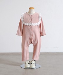 MABLI フリル袖 ピンクロンパース 2Y MABLI フリル袖 ピンクロンパース 2Y MABLI フリル袖 ピンク