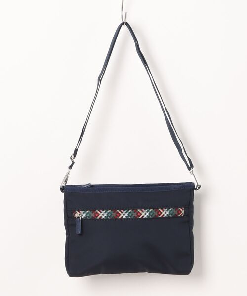 Arnold Palmer（アーノルドパーマー）の「パーマーチェックファスナー サコッシュ（ショルダーバッグ・レディース・ネイビー/ベージュ・F）」の6枚目の写真